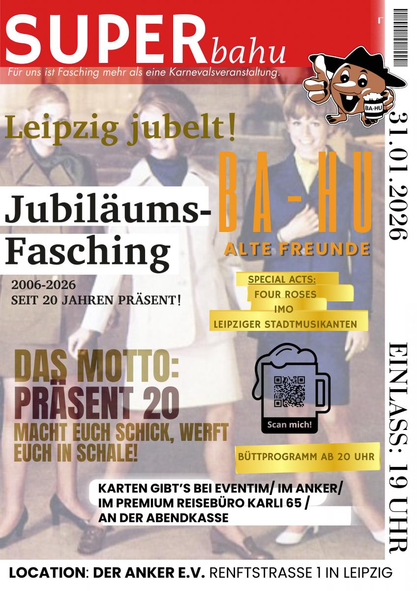 BA-HU Alte Freunde Jubiläumsfasching – „Präsent 20“
